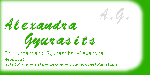 alexandra gyurasits business card